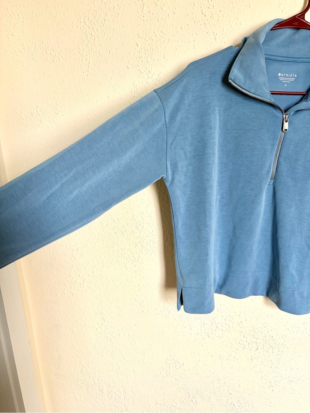 Athleta Seasoft Quarter Zip Pullover - Picture 2 of 6